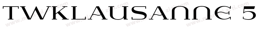 TWKLausanne 550Itali字体转换